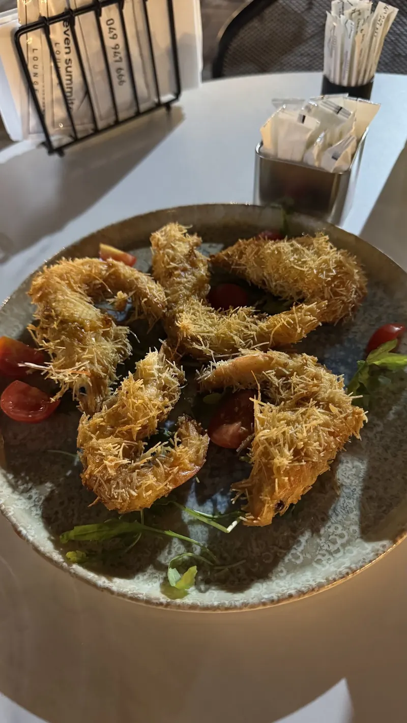 Shrimps wrapped in kadaif pastry